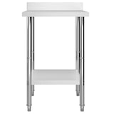 thumbnail of Helloshop26 - Professionele keukenwerktafel met achterwand 60 x 60 x 93 cm roestvrij staal 02_0045410