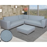 thumbnail of Ecksofa HWC-C47, Sofa Loungesofa Couch, Stoff/Textil Indoor wasserabweisend 245cm ~ blau ohne Ablage