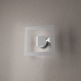 thumbnail of Applique Moderno Quadrato Gasoline 1 Luce In Metallo Grigio Chiaro