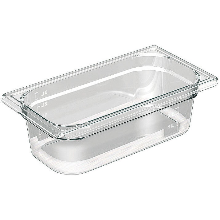 Bourgeat Bac gastronorme Copolyester Cristal+ plein sans anse GN 1/3 profondeur 65 mm