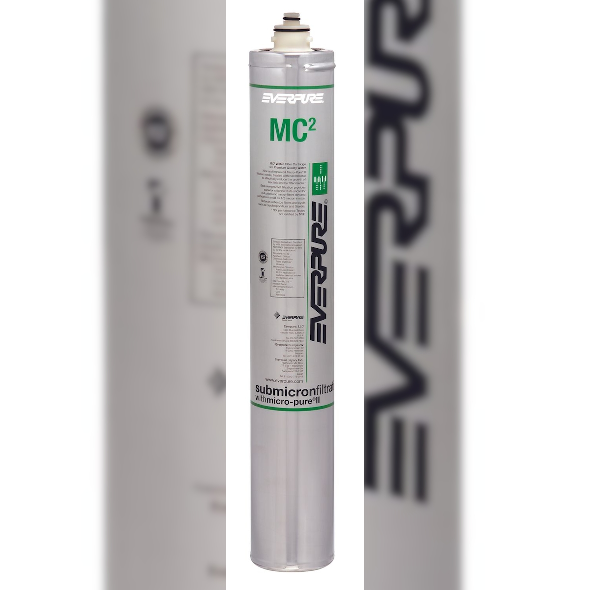 ich-zapfe Wasserfilter, Filterpatrone - EVERPURE MC2 für Premium Wasser, Kaltgetränke, Postmix