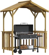 thumbnail of Helloshop26 - Refugio para barbacoa 163,5 x 93 x 210 cm Madera de pino impregnada verde 02_0022159
