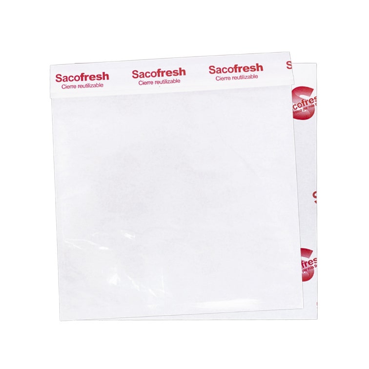 MONOUSO - Bolsa de Papel para Frescos Recerrable Carnicería 30x25cm (100 Uds)