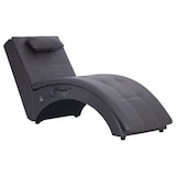 thumbnail of vidaXL Massage Chaiselongue mit Kissen Grau Kunstleder