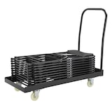 thumbnail of 50 chaises pliantes noireset Chariot de transport