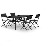 thumbnail of Helloshop26 - Conjunto de comedor de jardín exterior de 5 piezas muebles grises y negros 02_0013798