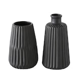 thumbnail of Vase Blumenvase Porzellan Esko matt schwarz H 17 cm  2er Set