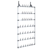 thumbnail of vidaXL Hängender Schuhe-Organizer Silbern 66x13x139 cm