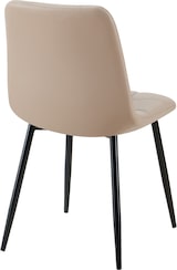 thumbnail of 4er Set Esszimmerstuhl FANOR - Kunstleder Taupe 45x55x84 cm | Essstühle Esszimmerstühle Küchenstühle Wohnzimmerstühle