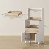 thumbnail of HOMCOM Mobiletto Microonde con Mensola, Cassetto e Armadietto Bianco