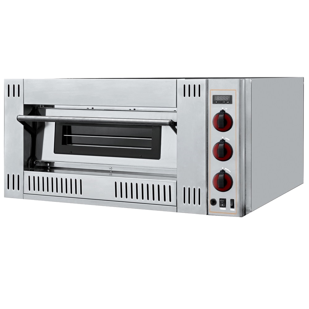 EURAST - Pizzaoven met 1 gas kamer voor 9 pizza's ø 300 - 1300x1140x480 mm - 27 Kw - 519GR122