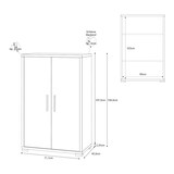 thumbnail of SARMOG MOBILE 2 ANTE KIT L71 P41 H110 in truciolare nobilitato color ossido bianco