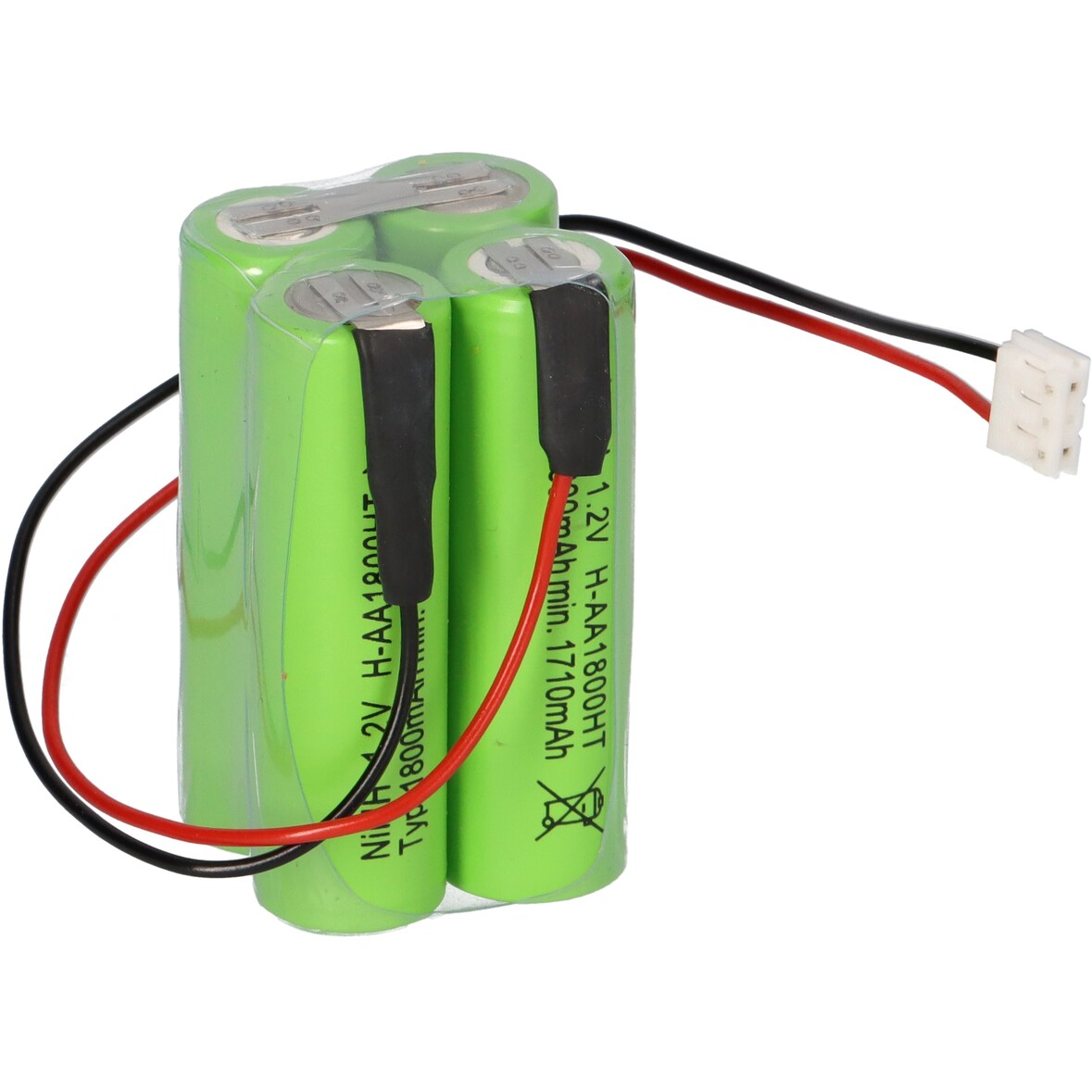 NiMH4820Q 4,8V NiMH Akku 1800mAh 32cm Kabel + Stecker