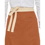 thumbnail of SANTORINI - Contrasted Bistro Apron with Pocket: One Size / Caramel