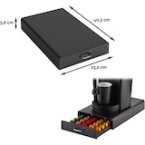 thumbnail of BRASQ Capsulehouder voor Nespresso Capsules - Opbergbox met Lade - 50 Cups - Koffiecups houder Zwart
