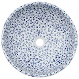 thumbnail of vidaXL Opzetwasbak rond Φ41x14 cm keramiek wit en blauw