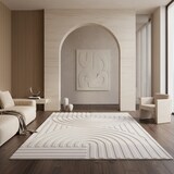thumbnail of Teppich Schlafzimmer Boho Elegant Waschbar Wohnzimmer Esszimmer Pflegeleicht Creme 160x230 cm OEKO-TEX – LAVAREDO von Kadima Design