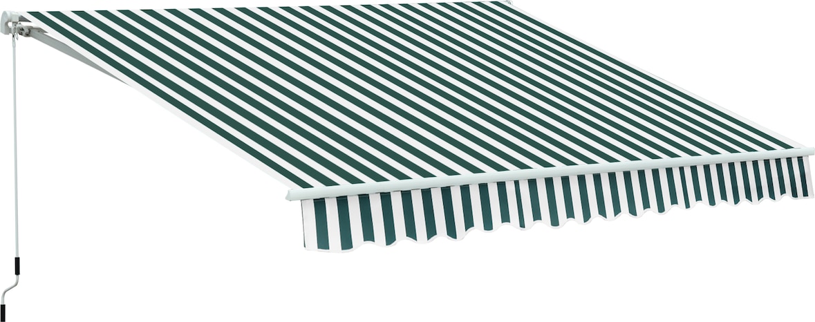 Toldo manual plegable de aluminio 295x250cm toldo manual retráctil ángulo ajustable con manivela para exterior balcón jardín terraza
