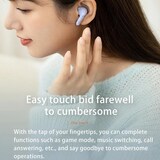 thumbnail of Ecouteurs Bluetooth Sans Fil Sport Rose 7h Autonomie IP54 Réduction Bruit Violet 2 YONIS