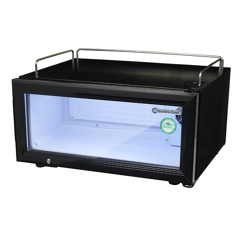 Gastro-Cool - Getränkekühlschrank - flach - 30 cm - für den Impulskauf - schwarz GCGD15