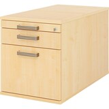 thumbnail of bümö Rollcontainer mit Hängeregister für Hängeordner, Container abschließbar in Ahorn - Rollwagen mit Hängeregistratur als Schreibtisch Unterschrank