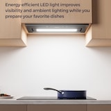 thumbnail of CIARRA onderbouw afzuigkap, inbouw afzuigkap 460 m³/u 52cm Touchbediening & handgebarenbediening, afvoerlucht & recirculatie VM5931B