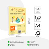 thumbnail of Paquete de folios A4 de 120gr con 100 Hojas Blancas para Uso Escolar y Entornos Laborales- Ofituria