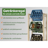 thumbnail of Getränkekistenregal aus Edelstahl und Massivholz Boxenregal 90.81-01