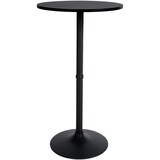 thumbnail of CHEFGASTRO Stehtisch rund HxBxT 108x60x60cm Holz Schwarz/Schwarz Bistrotisch