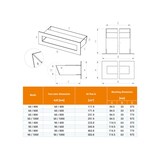 thumbnail of Kaminlüftungsgitter Graphit - Loft 90x600