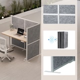 thumbnail of Tabique acústico / Tabique móvil FLEXMIUT MODUL L 167x192 PET gris hjh OFFICE