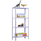 thumbnail of PROREGAL Wohnregal LIVING KOALA METAL mit 4 Fachböden | HxBxT 160x100x30cm | Fachlast 150kg | Lila/Weiß | Standregal Metallregal Lagerregal