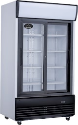thumbnail of Getränkekühlschrank Gewerbekühlschrank 1013l 2 Glastüren 1200 x 730 x 2036mm weiß
