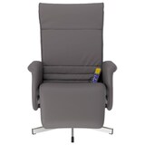 thumbnail of vidaXL Massagesessel mit Fußteil Grau Kunstleder