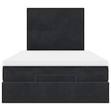thumbnail of vidaXL Ottoman-Bett mit Matratzen Schwarz 120x190 cm Samt
