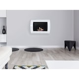 thumbnail of Cheminée à l'éthanol en acier laqué blanc