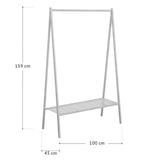 thumbnail of SVITA LANA Garderobenständer Kleiderstange mit Schuhablage Bambus Flur Ankleidezimmer