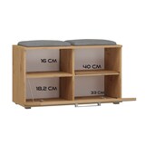 thumbnail of ibonto Schuhbank Schuhschrank mit Stauraum und gepolsterter Sitzfläche