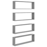 thumbnail of vidaXL Wandregale 4 Stk. Grau Sonoma 100x15x30 cm Holzwerkstoff