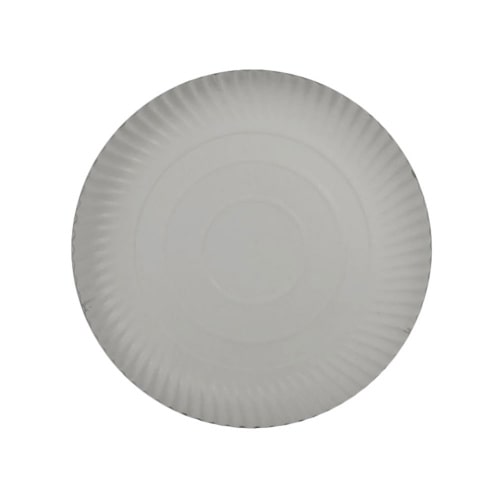 200 Pappteller rund FF Ø 24 x 2 cm weiß – Imbissteller, Kuchenteller Snackteller