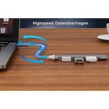 thumbnail of Premium USB-C Hub mit 4× USB 3.0 Anschlüssen – Aluminium, schnelle Datenübertragung, für Mac, Windows, Samsung, Apple
