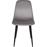thumbnail of DELUKE® Esszimmerstühle 4er Set MOVI - Grau Samt, Metall 88x44x51cm Esszimmerstuhl Stuhl Esszimmer Küchenstühle