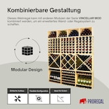 thumbnail of PROREGAL Modulares Weinregal VINCELLAR MOD | HxBxT 60x60x30cm | Rauten Modul für 30 Flaschen| Massives Kiefernholz | Natur | Flaschenregal