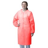 thumbnail of NITRAS PP-Besuchermantel mit Hemdkragen - Gr. 3XL - 50 Kittel - rot