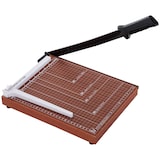 thumbnail of HOMCOM cortador de papel A4 guillotina profesional para papelería fotográfica capacidad 12 hojas con regla guía cizalla de cuchilla 48x26,5x5 cm