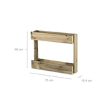 thumbnail of HORTALIA Jardinera vertical Stand Line Wall KD 2B en madera tratada para exterior