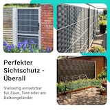 thumbnail of NYVI Polyrattan Sichtschutzstreifen Privafence 255x19 cm - Sichtschutz für Doppelstabmatten Zaun 5 Rollen Weiß