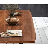 thumbnail of SAM® Esstisch Baumkante massiv Akazie nussbaumfarben 350 x 120 silber VALIN