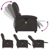 thumbnail of vidaXL Massagesessel Relaxsessel Dunkelbraun Echtleder
