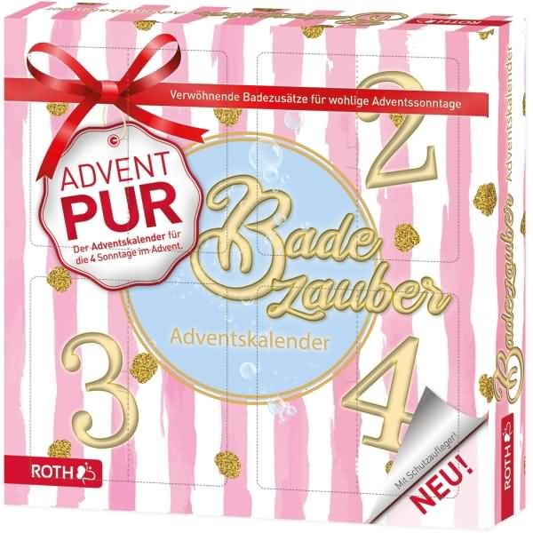 Adventskalender PUR 'Badezauber-Adventskalender' bestückt